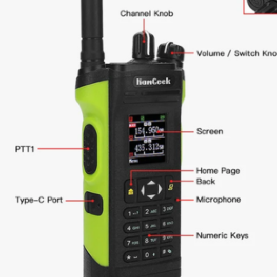 APX-8000 12W Dual Band Radio VHF UHF Handheld Transceiver with Dual PTT